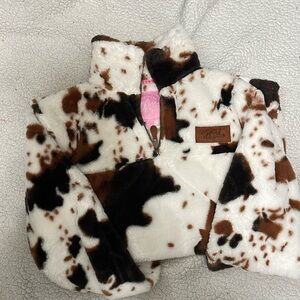 Southern fried chic cow print jacket